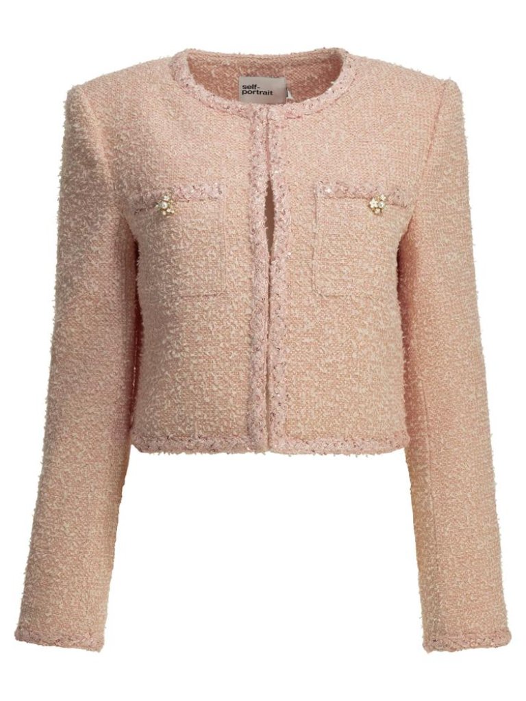 Self-Portrait Boucl Blazer Tag Size 12 Women
